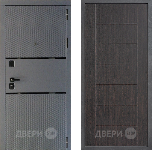 Входная металлическая Дверь Дверной континент Диамант Дизайн ФЛ-Лайн Венге в Дзержинском