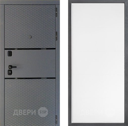 Входная металлическая Дверь Дверной континент Диамант Дизайн ФЛ-649 Белый софт в Дзержинском