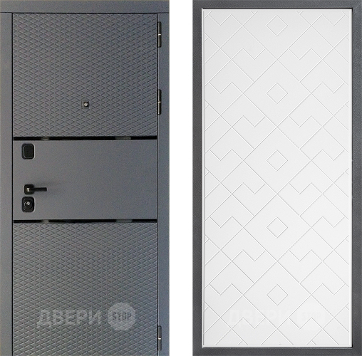 Дверь Дверной континент Диамант Дизайн ФЛ-Тиффани Белый софт в Дзержинском