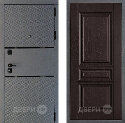 Дверь Дверной континент Диамант Дизайн ФЛ-243 Дуб шоколадный в Дзержинском