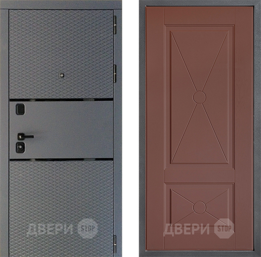 Входная металлическая Дверь Дверной континент Диамант Дизайн ФЛ-617 Ясень шоколадный в Дзержинском