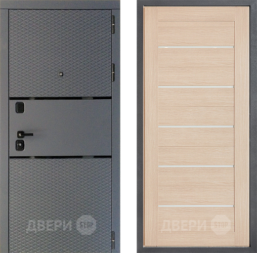 Входная металлическая Дверь Дверной континент Диамант Дизайн ФЛ-46 Капучино в Дзержинском