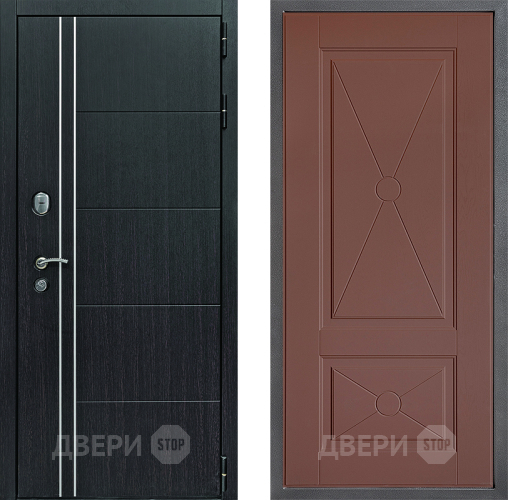 Входная металлическая Дверь Дверной континент Теплолюкс Дизайн ФЛ-617 Ясень шоколадный в Дзержинском