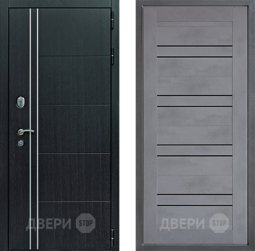 Входная металлическая Дверь Дверной континент Теплолюкс Дизайн ФЛ-49 Бетон серый в Дзержинском