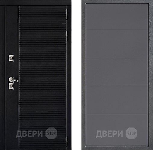 Входная металлическая Дверь Дверной континент ДК-1 ФЛ-649 Графит софт в Дзержинском