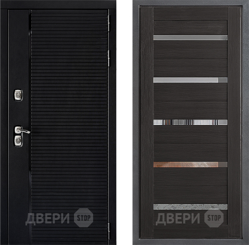 Входная металлическая Дверь Дверной континент ДК-1 ФЛ-47 Венге в Дзержинском