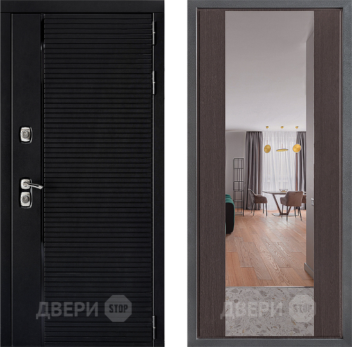 Дверь Дверной континент ДК-1 ФЛЗ-1 Зеркало Венге в Дзержинском