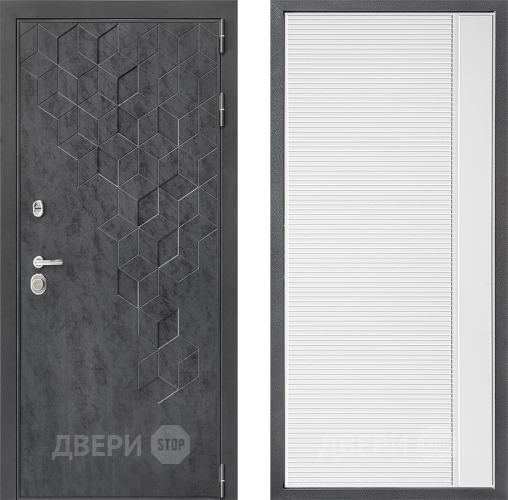 Дверь Дверной континент ДК-3/713 ФЛ-757 Белое Стекло Софт милк в Дзержинском
