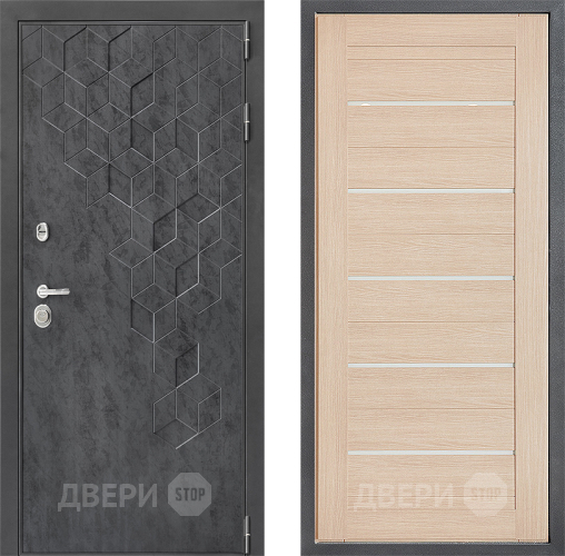 Входная металлическая Дверь Дверной континент ДК-3/713 ФЛ-46 Капучино в Дзержинском