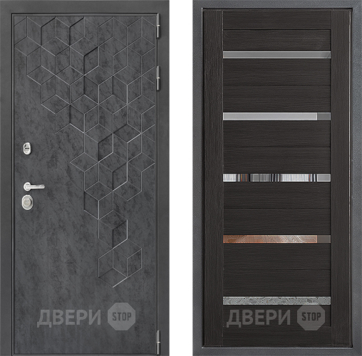 Входная металлическая Дверь Дверной континент ДК-3/713 ФЛ-47 Венге в Дзержинском