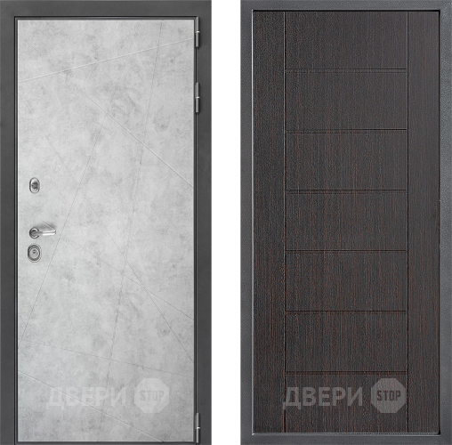 Входная металлическая Дверь Дверной континент ДК-3/743 ФЛ-Лайн Венге в Дзержинском