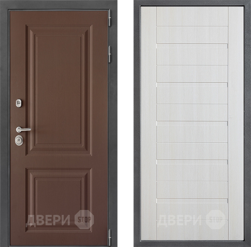 Входная металлическая Дверь Дверной континент ДК-3/729 ФЛ-70 Лиственница белая в Дзержинском