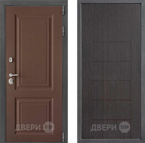 Входная металлическая Дверь Дверной континент ДК-3/729 ФЛ-Лайн Венге в Дзержинском