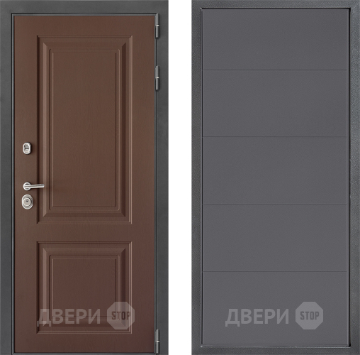 Входная металлическая Дверь Дверной континент ДК-3/729 ФЛ-649 Графит софт в Дзержинском