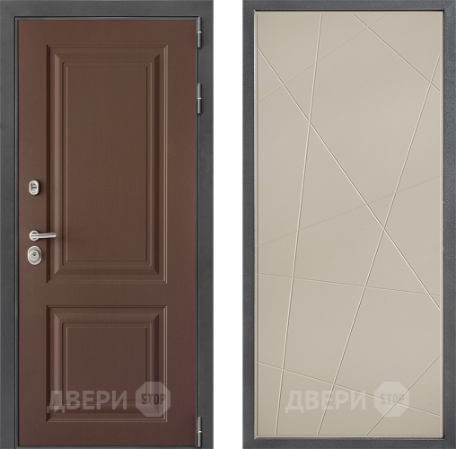 Входная металлическая Дверь Дверной континент ДК-3/729 ФЛ-655 Капучино в Дзержинском
