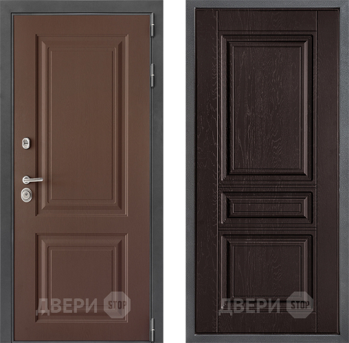 Входная металлическая Дверь Дверной континент ДК-3/729 ФЛ-243 Дуб шоколадный в Дзержинском