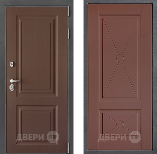 Входная металлическая Дверь Дверной континент ДК-3/729 ФЛ-617 Ясень шоколадный в Дзержинском