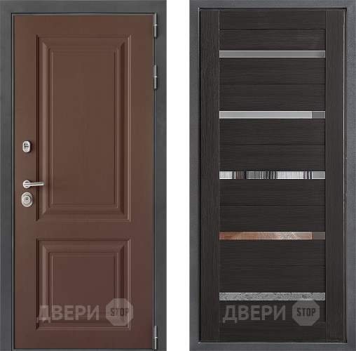 Входная металлическая Дверь Дверной континент ДК-3/729 ФЛ-47 Венге в Дзержинском