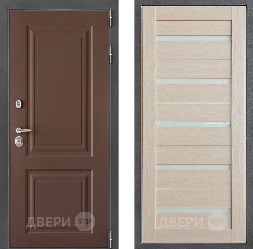 Входная металлическая Дверь Дверной континент ДК-3/729 ФЛ-47 Капучино в Дзержинском