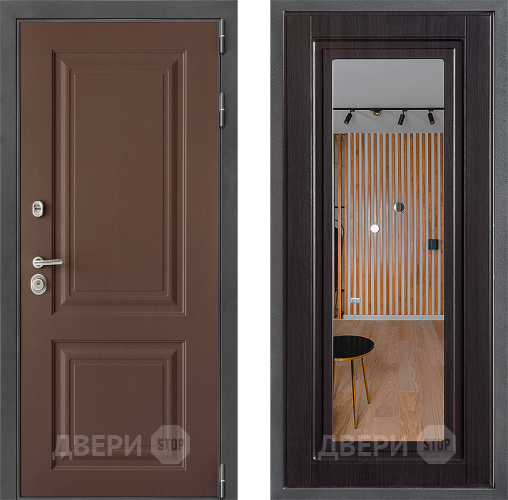 Дверь Дверной континент ДК-3/729 ФЛЗ Зеркало Венге в Дзержинском