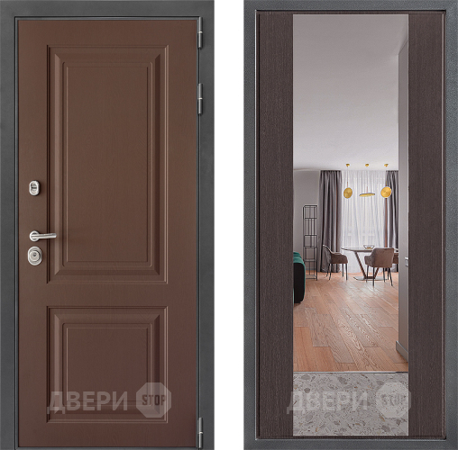 Дверь Дверной континент ДК-3/729 ФЛЗ-1 Зеркало Венге в Дзержинском