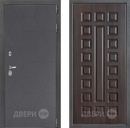 Входная металлическая Дверь Дверной континент ДК-3/744 ФЛ-183 Венге в Дзержинском