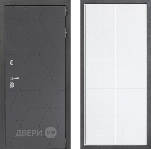 Входная металлическая Дверь Дверной континент ДК-3/744 ФЛ-Кватро Белое дерево в Дзержинском