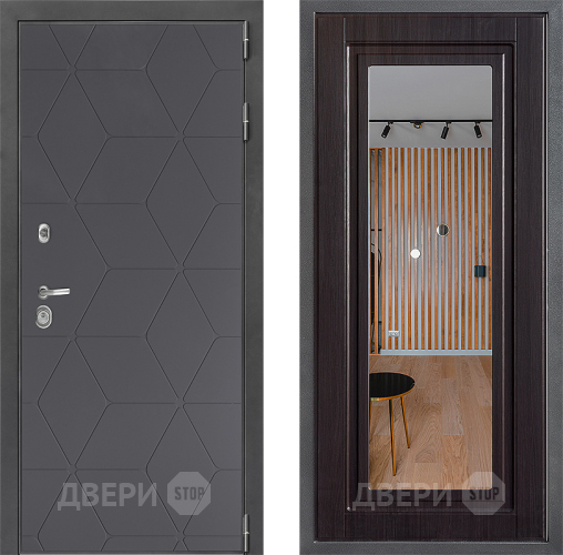 Дверь Дверной континент ДК-3/744 ФЛЗ Зеркало Венге в Дзержинском