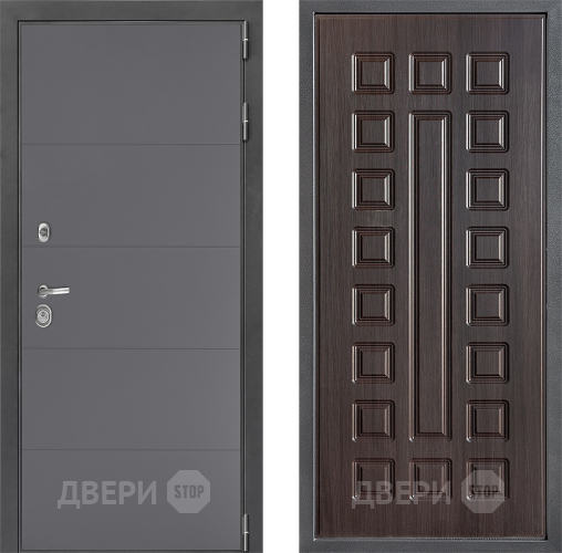 Входная металлическая Дверь Дверной континент ДК-3/649 ФЛ-183 Венге в Дзержинском