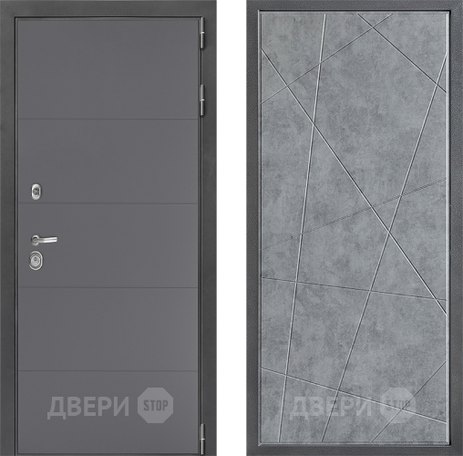 Дверь Дверной континент ДК-3/649 ФЛ-655 Бетон серый в Дзержинском