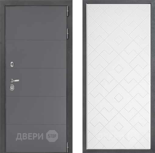 Дверь Дверной континент ДК-3/649 ФЛ-Тиффани Белый софт в Дзержинском