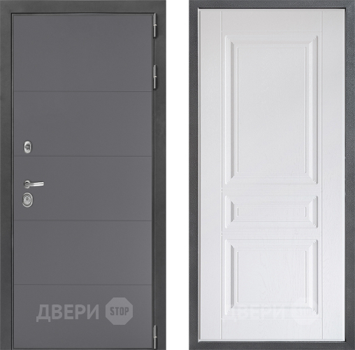 Дверь Дверной континент ДК-3/649 ФЛ-243 Альберо Браш серебро в Дзержинском