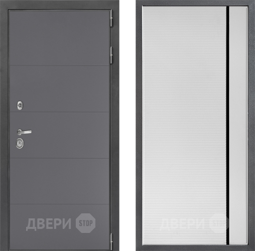 Дверь Дверной континент ДК-3/649 ФЛ-757 Черное Стекло Софт милк в Дзержинском
