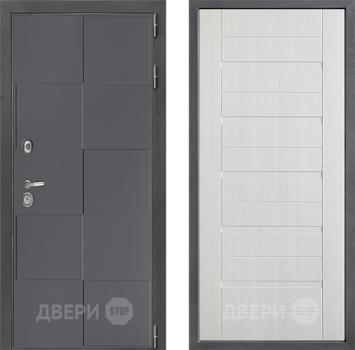 Входная металлическая Дверь Дверной континент ДК-3/606 ФЛ-70 Лиственница белая в Дзержинском