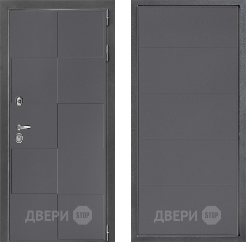 Входная металлическая Дверь Дверной континент ДК-3/606 ФЛ-649 Графит софт в Дзержинском