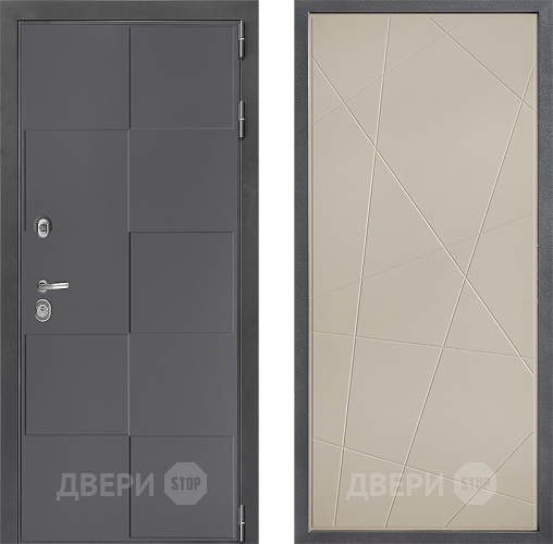 Входная металлическая Дверь Дверной континент ДК-3/606 ФЛ-655 Капучино в Дзержинском