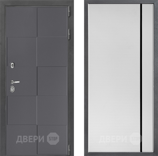 Дверь Дверной континент ДК-3/606 ФЛ-757 Черное Стекло Софт милк в Дзержинском