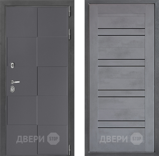 Дверь Дверной континент ДК-3/606 ФЛ-49 Бетон серый в Дзержинском