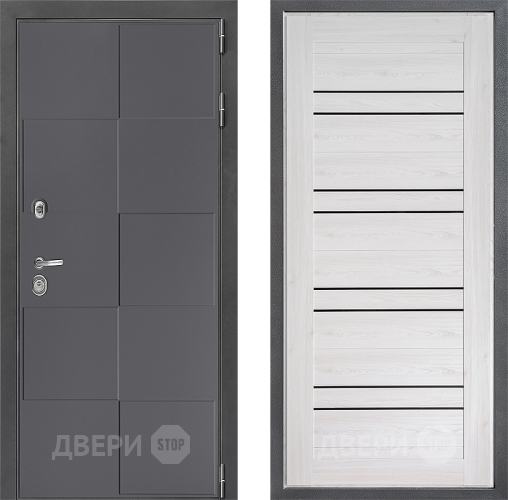 Входная металлическая Дверь Дверной континент ДК-3/606 ФЛ-49 Сосна белая в Дзержинском
