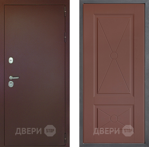 Входная металлическая Дверь Дверной континент Рубикон Медь Дизайн ФЛ-617 Ясень шоколадный в Дзержинском