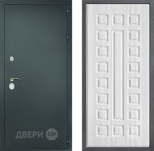 Дверь Дверной континент Рубикон Серебро Дизайн ФЛ-183 Сандал белый в Дзержинском