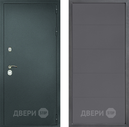 Дверь Дверной континент Рубикон Серебро Дизайн ФЛ-649 Графит софт в Дзержинском