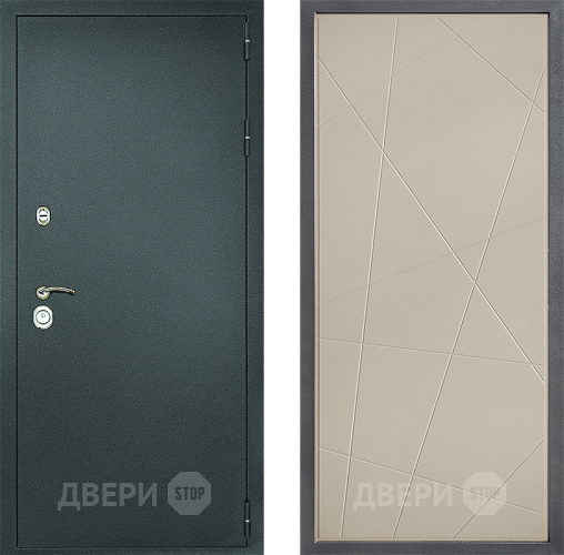 Входная металлическая Дверь Дверной континент Рубикон Серебро Дизайн ФЛ-655 Капучино в Дзержинском