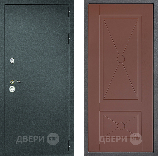 Дверь Дверной континент Рубикон Серебро Дизайн ФЛ-617 Ясень шоколадный в Дзержинском