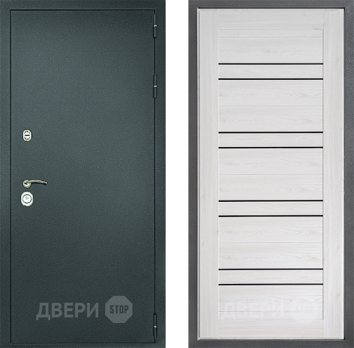 Дверь Дверной континент Рубикон Серебро Дизайн ФЛ-49 Сосна белая в Дзержинском