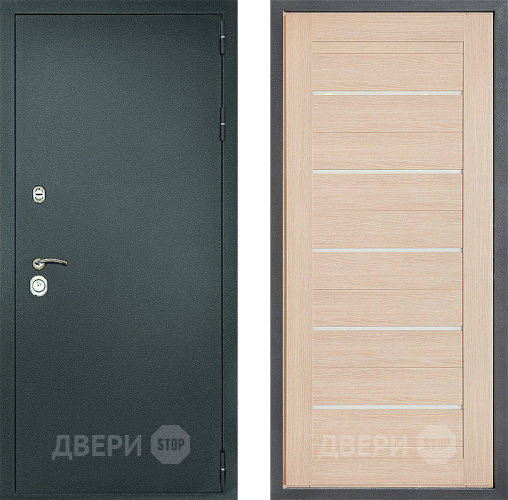 Дверь Дверной континент Рубикон Серебро Дизайн ФЛ-46 Капучино в Дзержинском