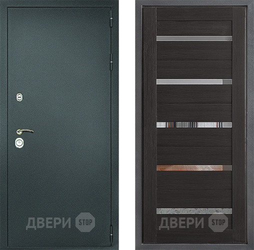 Дверь Дверной континент Рубикон Серебро Дизайн ФЛ-47 Венге в Дзержинском