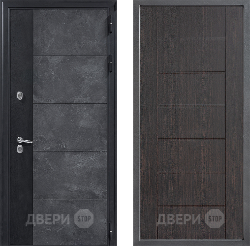 Входная металлическая Дверь Дверной континент ДК-15 Бетон ТЕРМО ФЛ-Лайн Венге в Дзержинском