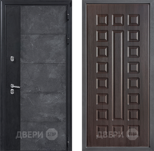 Входная металлическая Дверь Дверной континент ДК-15 Бетон ТЕРМО ФЛ-183 Венге в Дзержинском