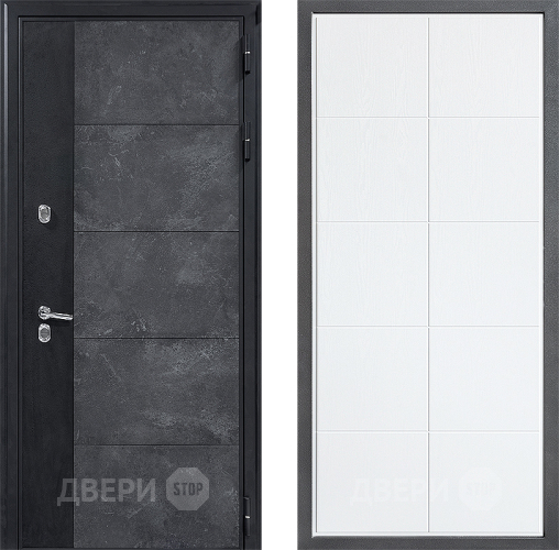Дверь Дверной континент ДК-15 Бетон ТЕРМО ФЛ-Кватро Белое дерево в Дзержинском